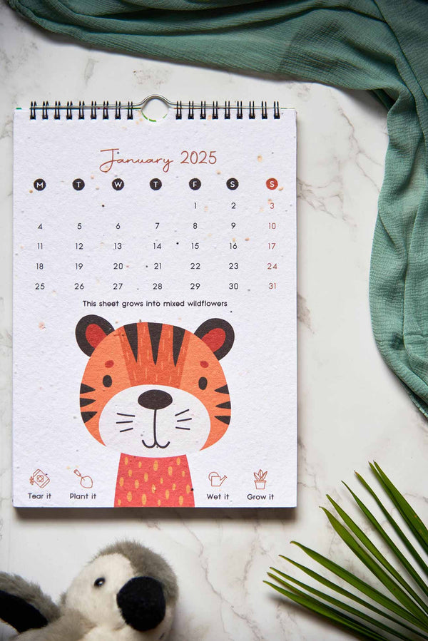 Welcome to the Jungle | A Kids Wall Calendar for 2025