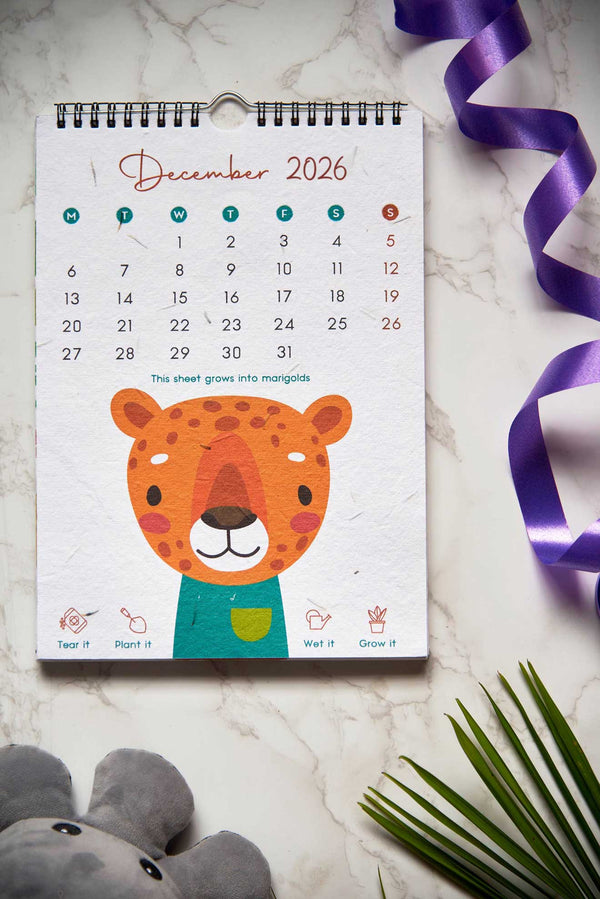 Welcome to the Jungle | A Kids Wall Calendar for 2026