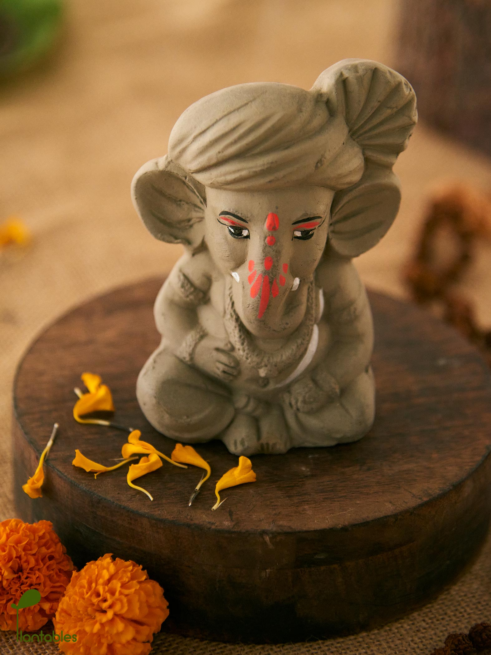 Balagnapati: The Eternal Child of Eco-Consciousness | Plantable Ganesha | 4 inches