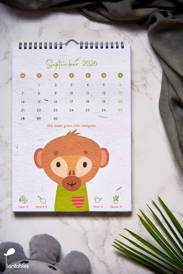Welcome to the Jungle | A Kids Wall Calendar for 2026