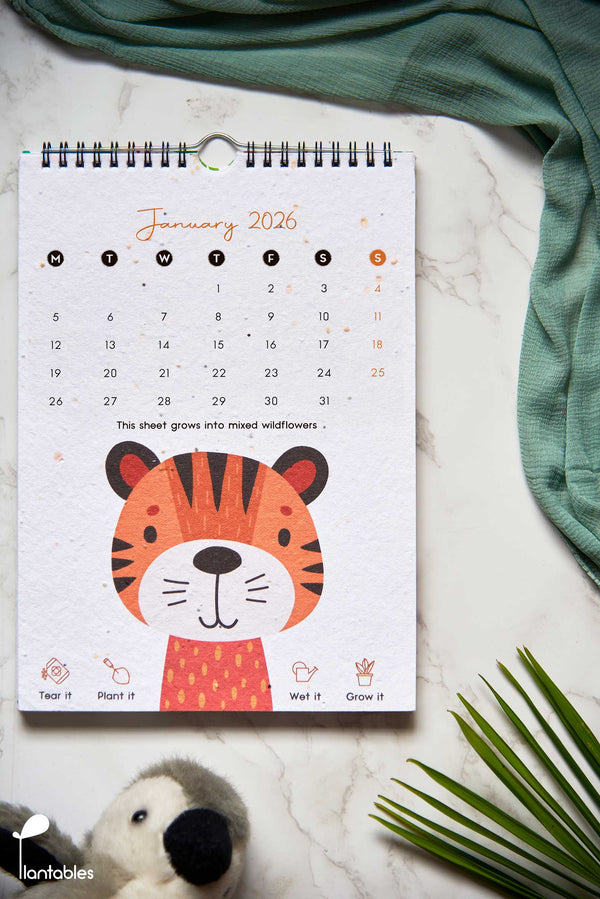 Welcome to the Jungle | A Kids Wall Calendar for 2026