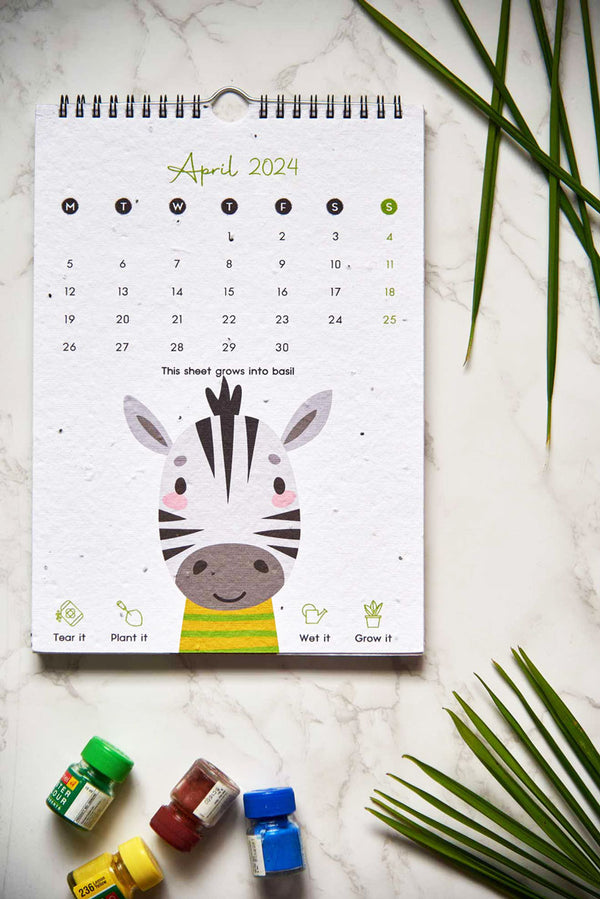 Welcome to the Jungle | A Kids Wall Calendar for 2025