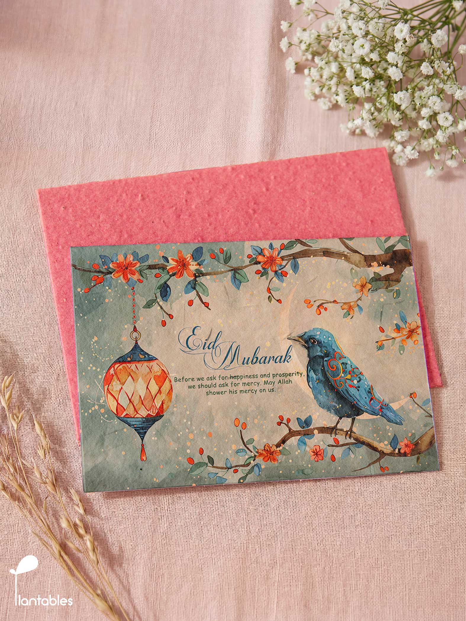 Songbird & Lantern Eid Greeting Card