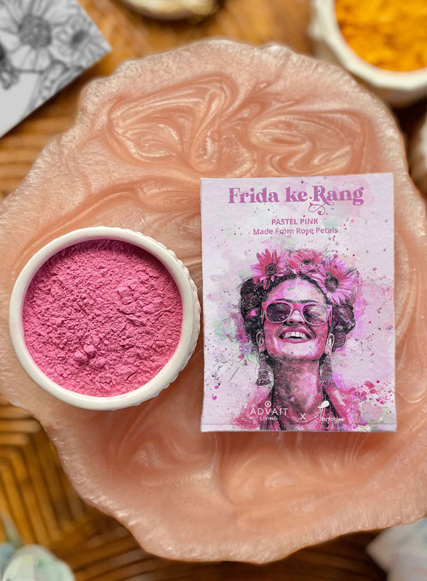 Frida ke Rang | Holi Art Kit | Organic Gulals & Plantable Postcards