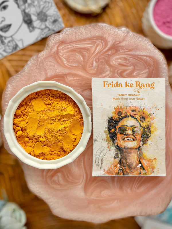 Frida ke Rang | Holi Art Kit | Organic Gulals & Plantable Postcards