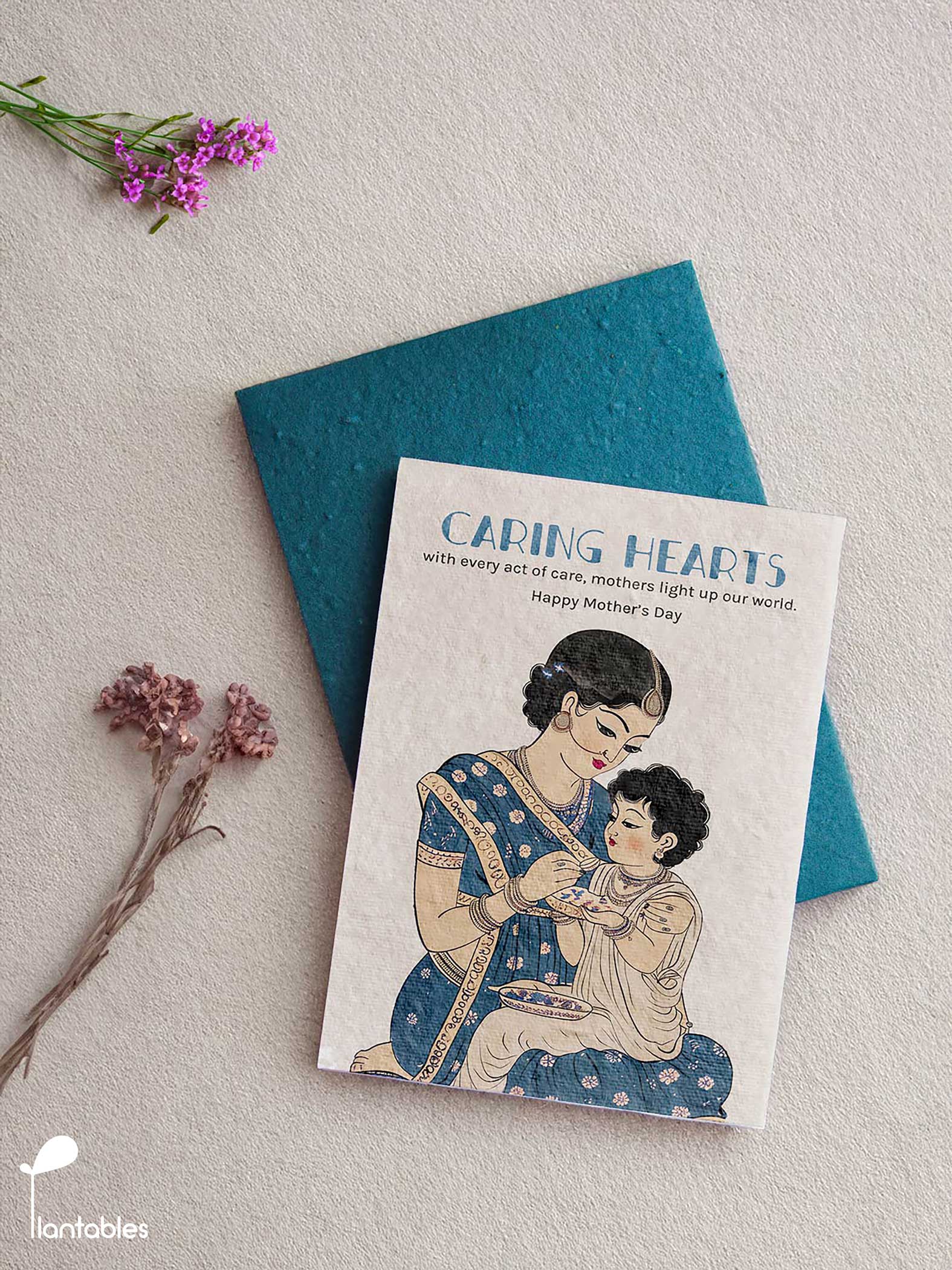 Caring Hearts Mother's Day Greeting Card