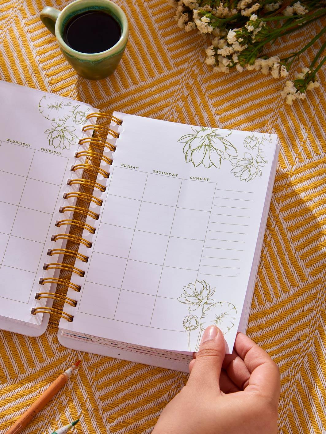 Meraki Eco-Conscious Undated Planner/Journal - Plantables