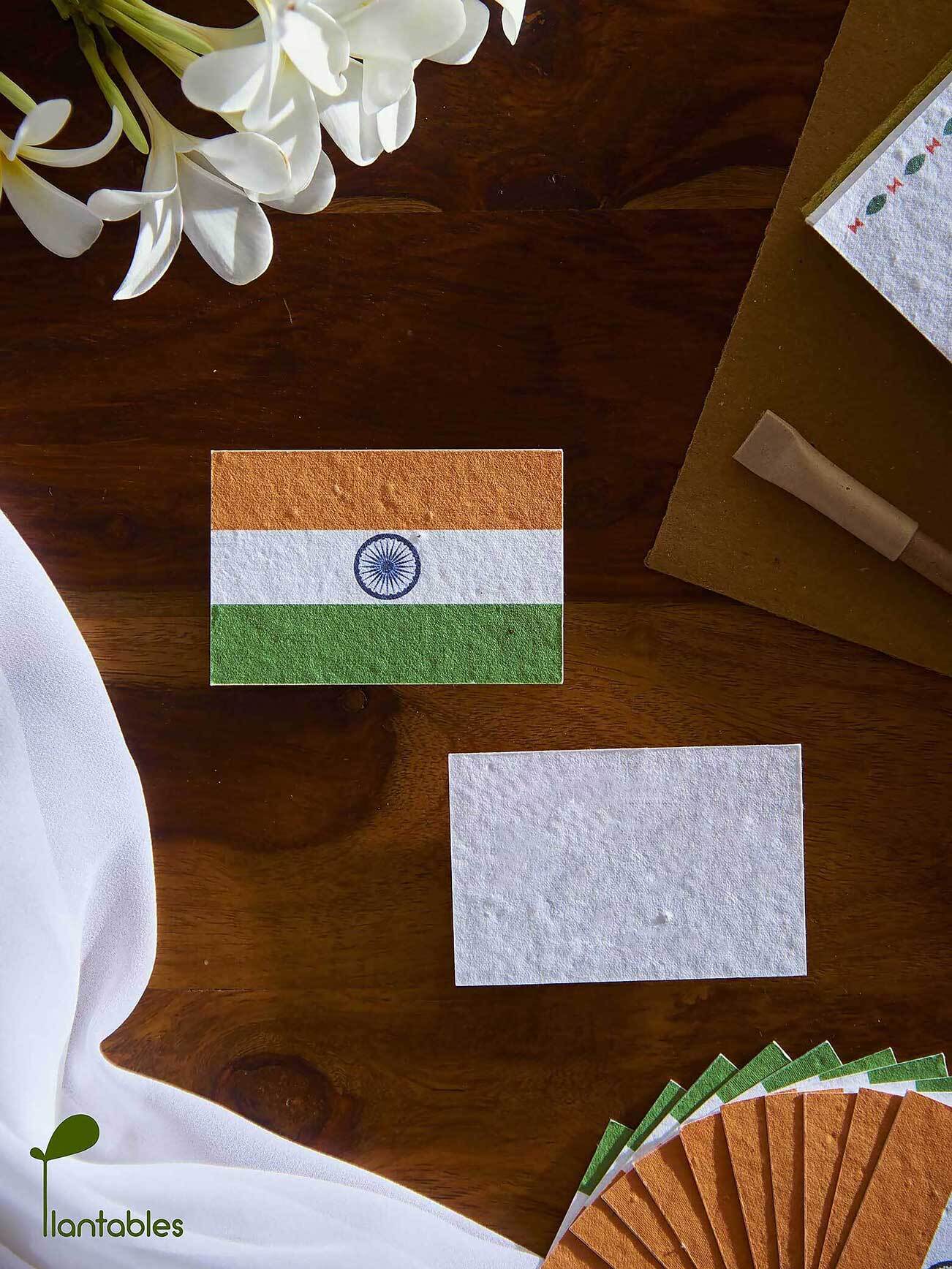 Plantable Seed Paper Indian Flag