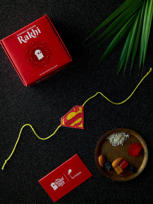 Superman Plantable Rakhi: Soaring Above, Rooted Below