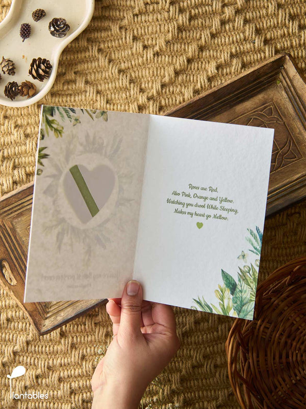 You’re my Bae’st Person: Card with a Green Heart