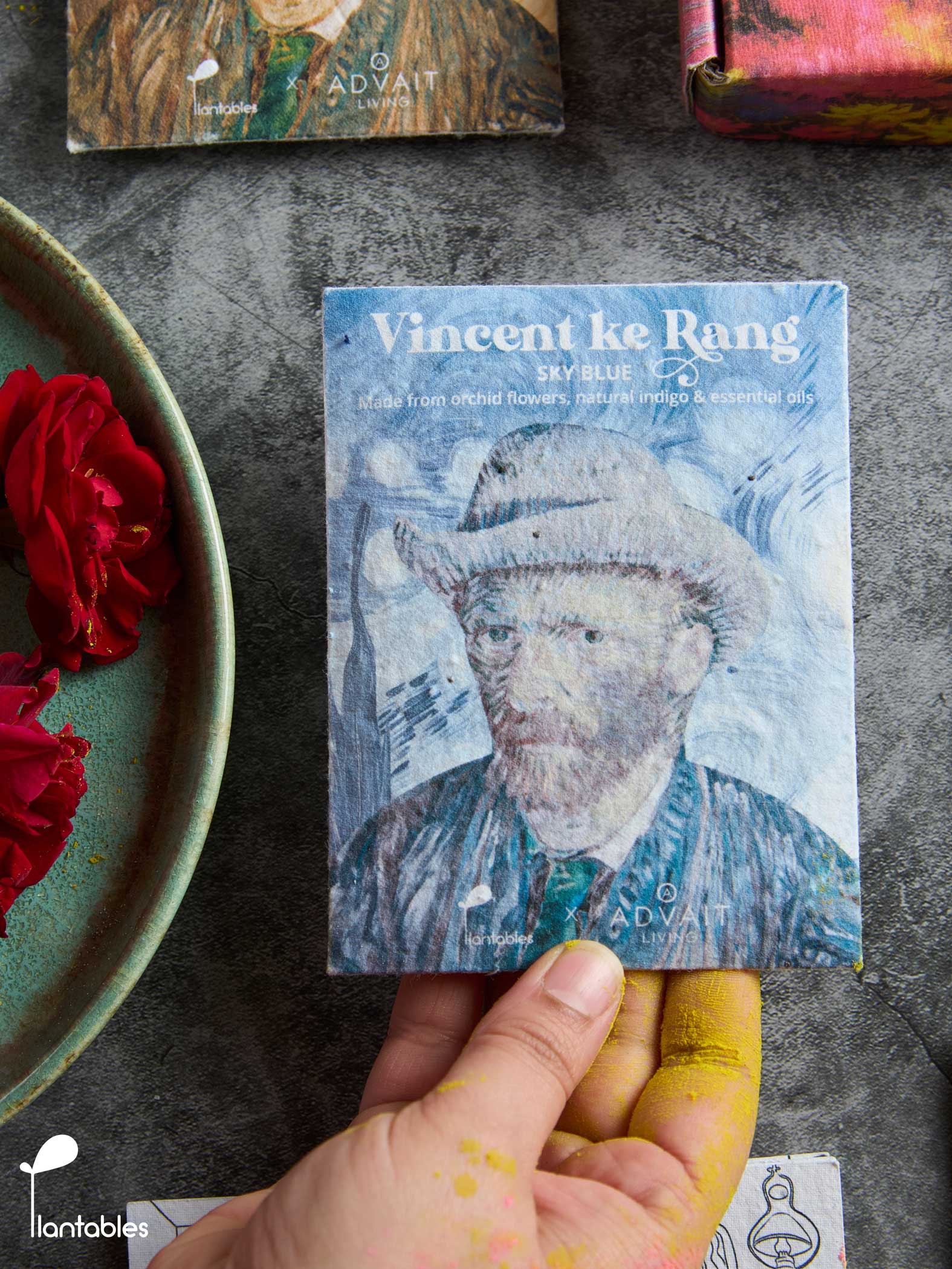 Vincent ke Rang | Holi Art Kit | Organic Gulals & Plantable Postcards