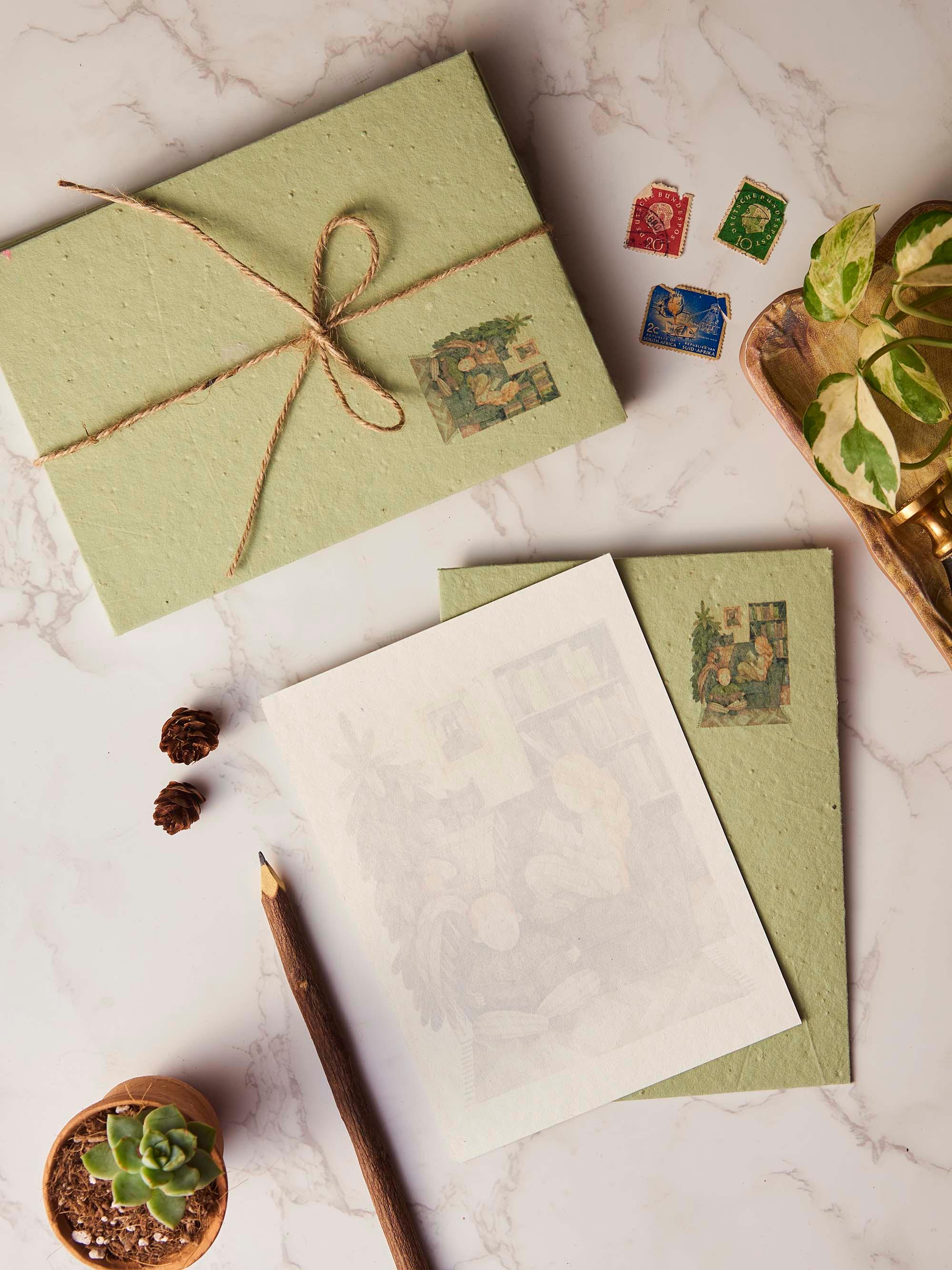 Beans Writing Green Beans Letter Writing Kit